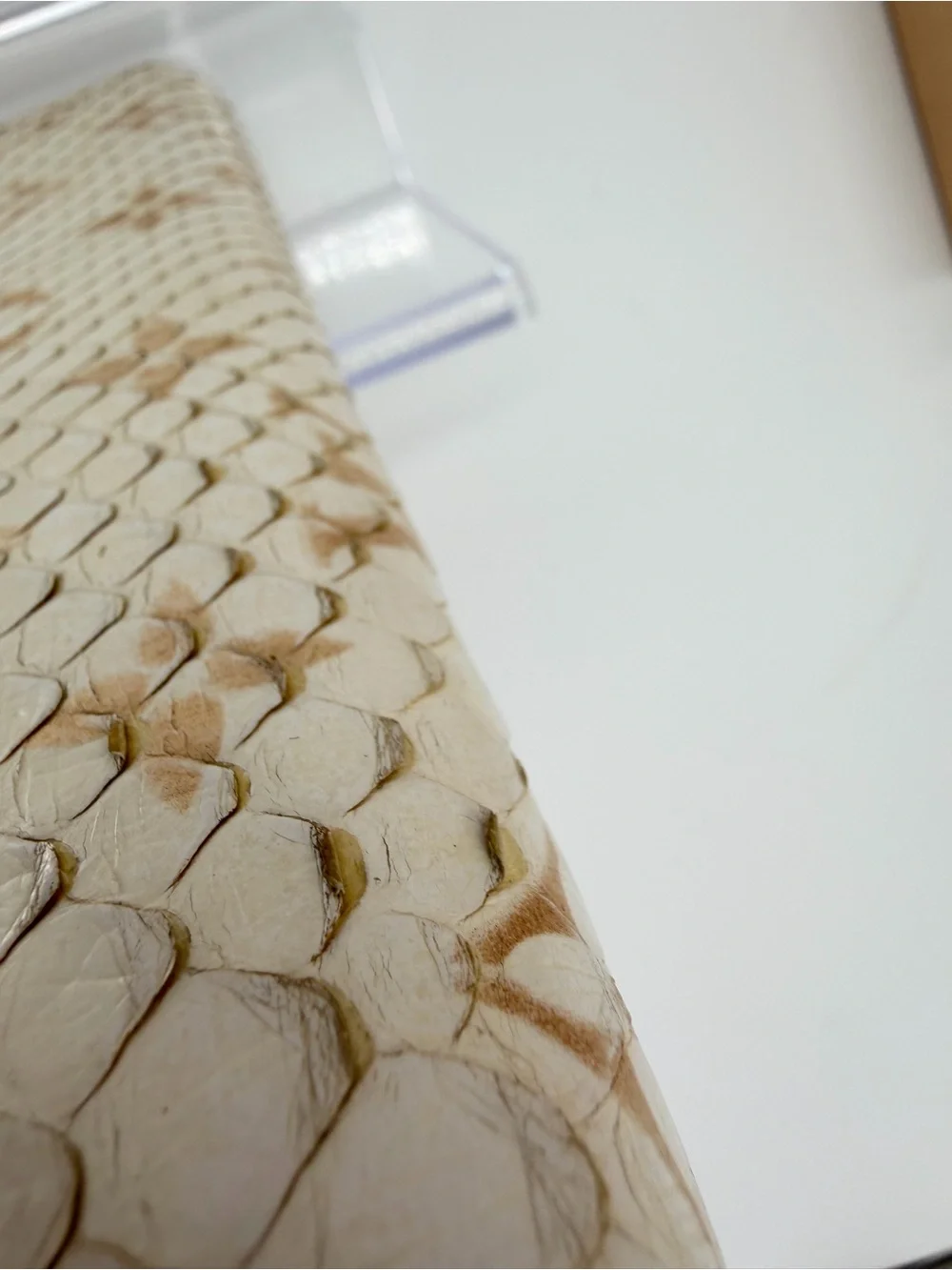 LV Snakeskin Cream w/Brushed Gold Monogram Zippy Wallet Full Set w/Entrupy COA! - Picture 11 of 12